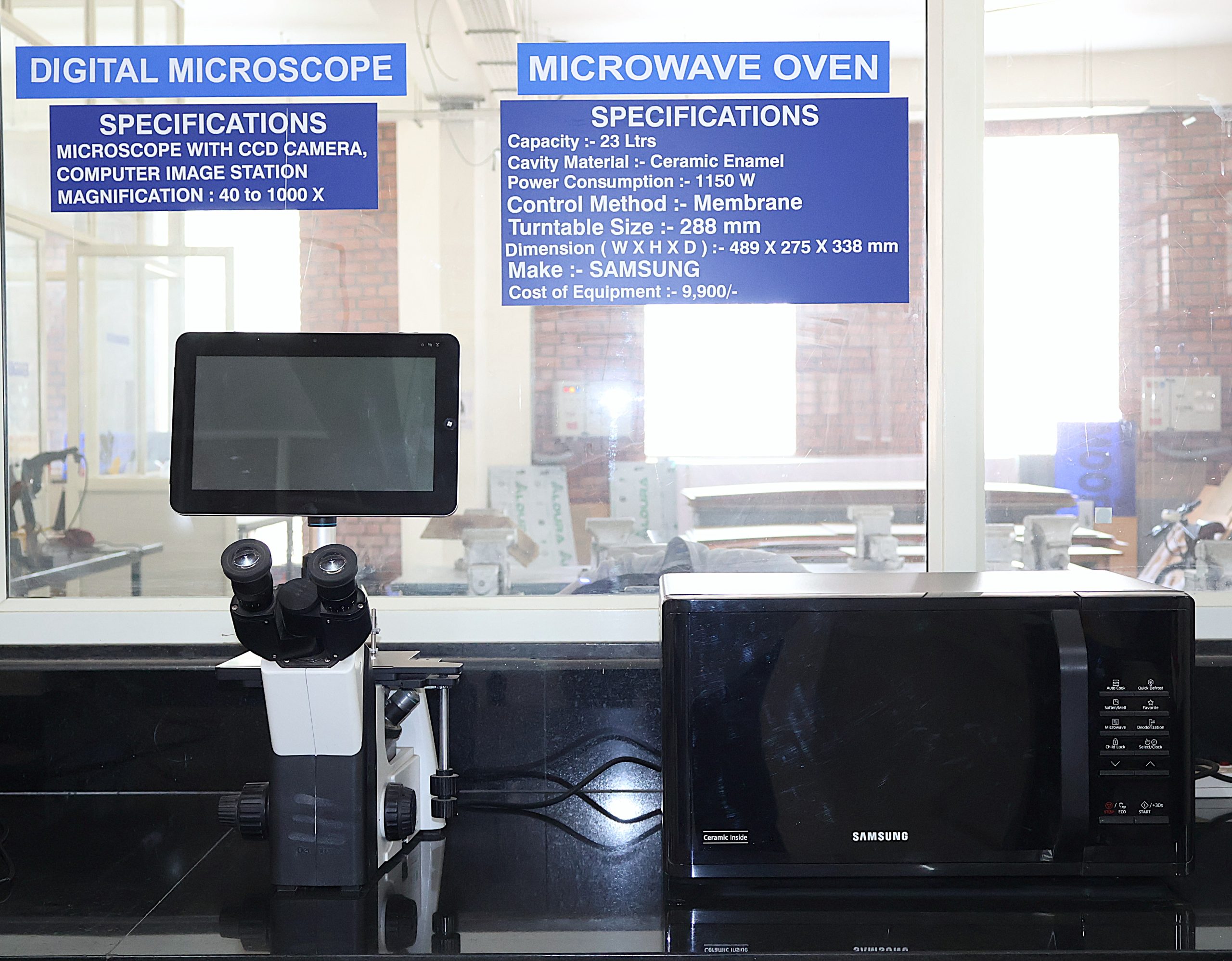 DIGITAL MICROSCOPE & MICROWAVE OVEN
