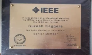Dr. K V Suresh have been elevated to the grade of IEEE Senior members
