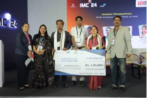 Dr. Sheela S J, Assistant Professor, alongside M/s Cyphertek Solutions Private Limited, was awarded the 1st runner-up prize for their compelling project titled “Wellness Eye.” at 5G & 6G Hackathon 2024 organised by Ministry of Communications, GOI.